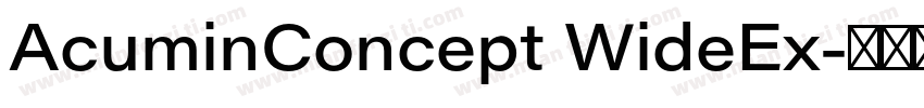 AcuminConcept WideEx字体转换